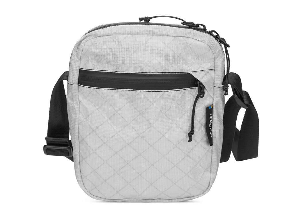 Lightweight, highly resistant pouch Liteway Messenger Max Bag Ultra-Blanche/White