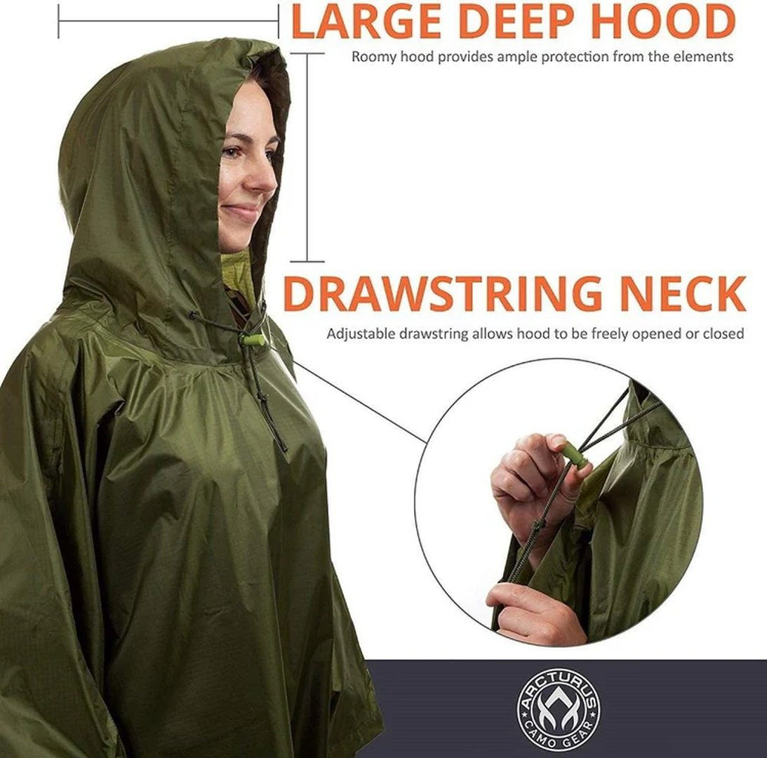 Arcturus Lightweight Waterproof Rain Poncho