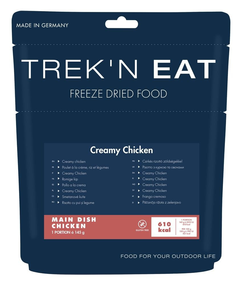 Poulet à la crème, riz et légumes - Trek’n eat 