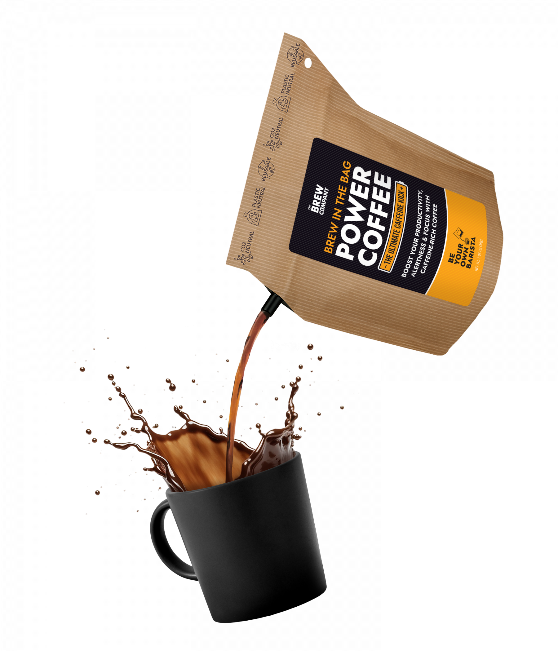 Café nomade en sachet Power Coffee - The Brew Company