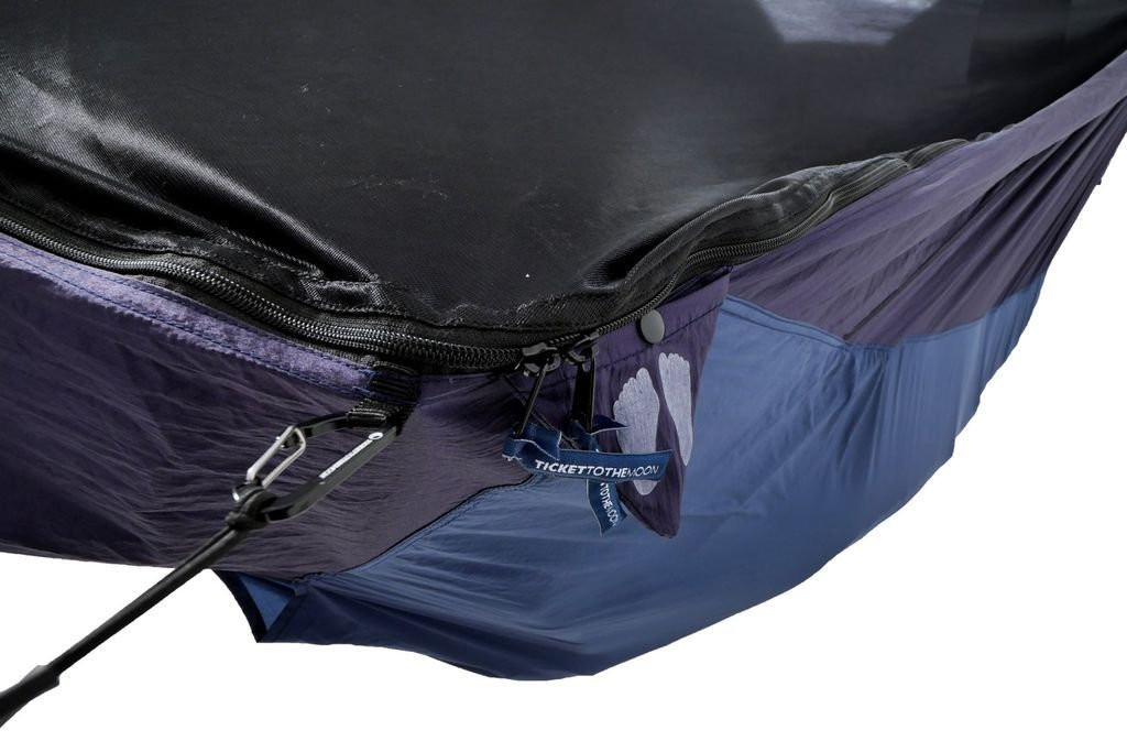 Hammock with mosquito net and mattress spaceTicket To The Moon Pro Mat Hammok - Bleu Marine