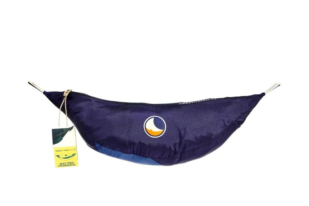 Hammock with mosquito net and mattress spaceTicket To The Moon Pro Mat Hammok - Bleu Marine