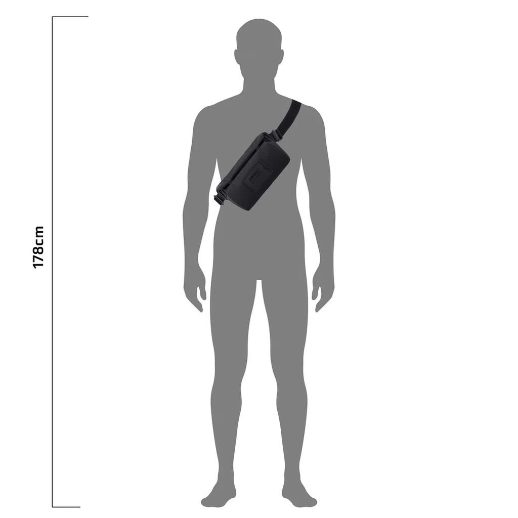 Lightweight, waterproof handlebar bag Ortlieb Sling-Bag Metrosphere - Noir/Black Embossed