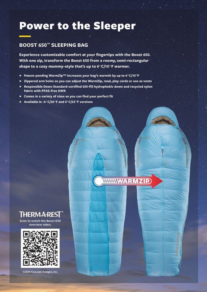 Thermarest Boost 650 20F/-6C