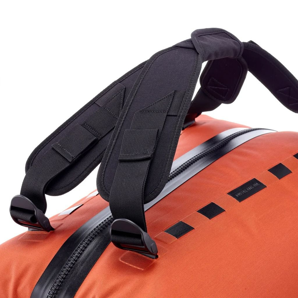 Lightweight, robust and waterproof travel bag Ortlieb Duffle Lite - Orange/Roiboos