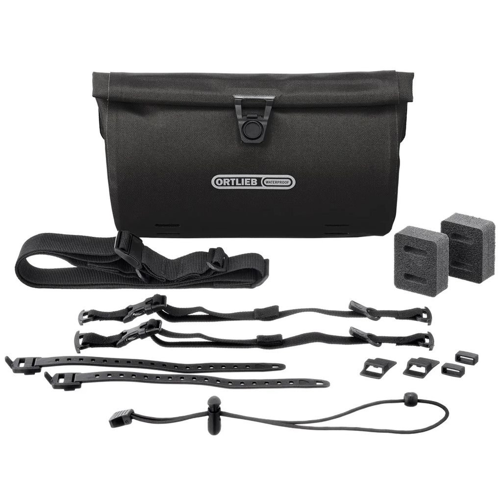 Small, lightweight, waterproof bikepacking bag Ortlieb Velo-Sling - Noir/Black Matt