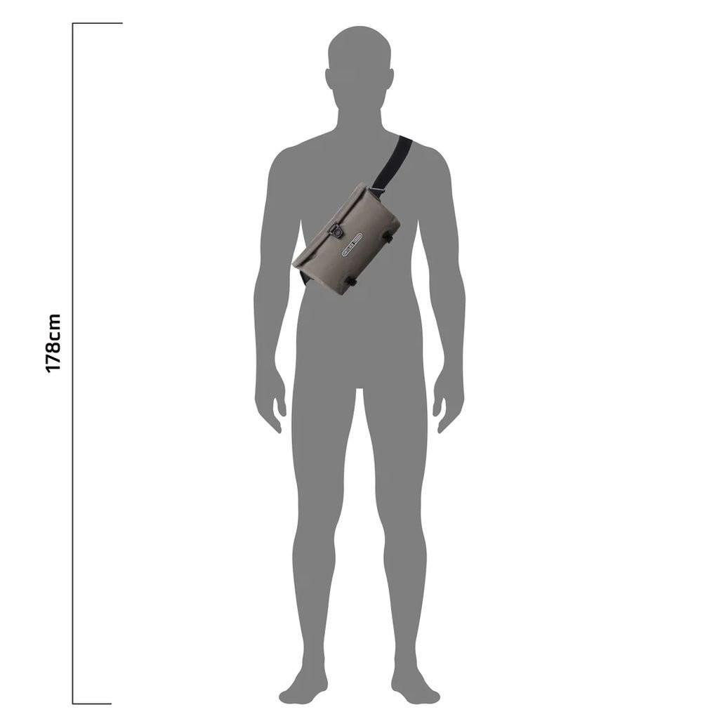 Small, lightweight, waterproof bikepacking bag Ortlieb Velo-Sling - Sable/Dark Sand