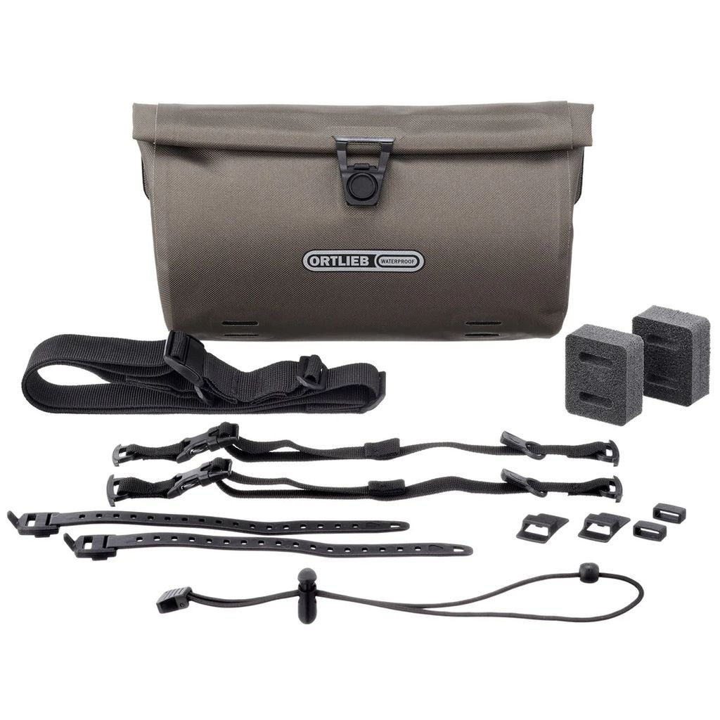 Small, lightweight, waterproof bikepacking bag Ortlieb Velo-Sling - Sable/Dark Sand