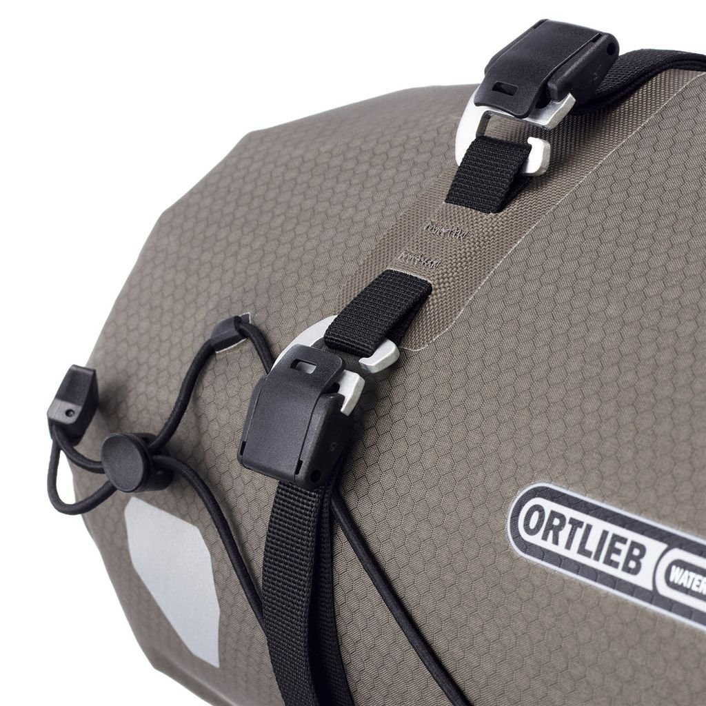 Lightweight, waterproof bikepacking handlebar bag Ortlieb Handlebar-Pack Flex - 15 L - Sand