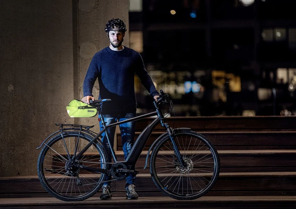 Reflective, lightweight and waterproof saddle bag Ortlieb Saddle-Bag High-Vis - 4,1 L