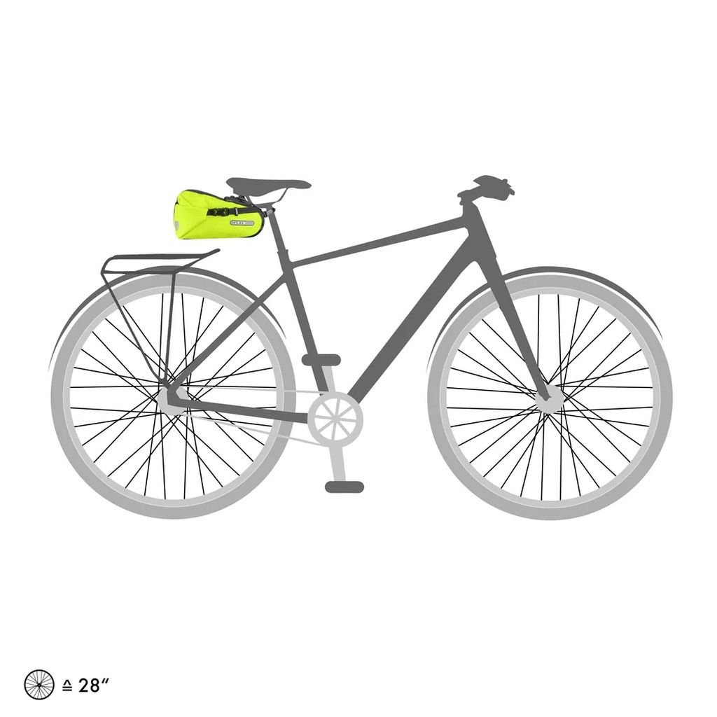 Reflective, lightweight and waterproof saddle bag Ortlieb Saddle-Bag High-Vis - 4,1 L