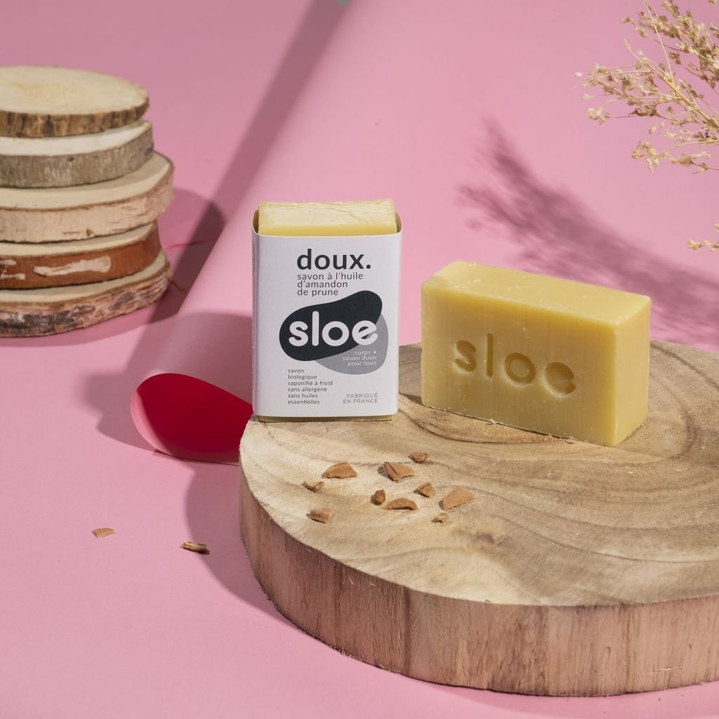 Sloé Gentle Organic Cold Process Saponified Soap 100g