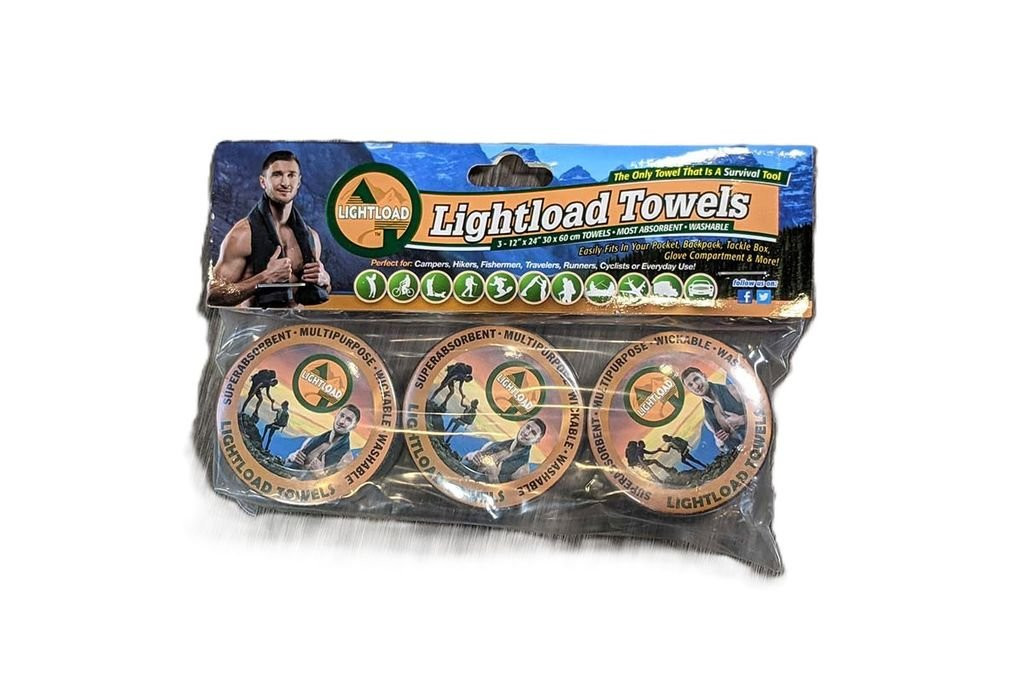 Serviettes Lightload Towels Compact Black 30x60 - 3 packs