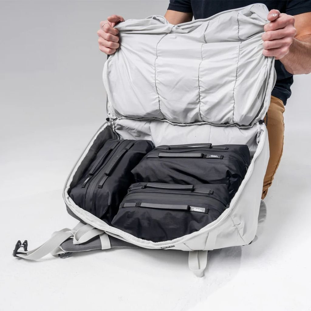 Set of 3 cube-shaped bags Matador Gear Cube 3-pack -Blanc