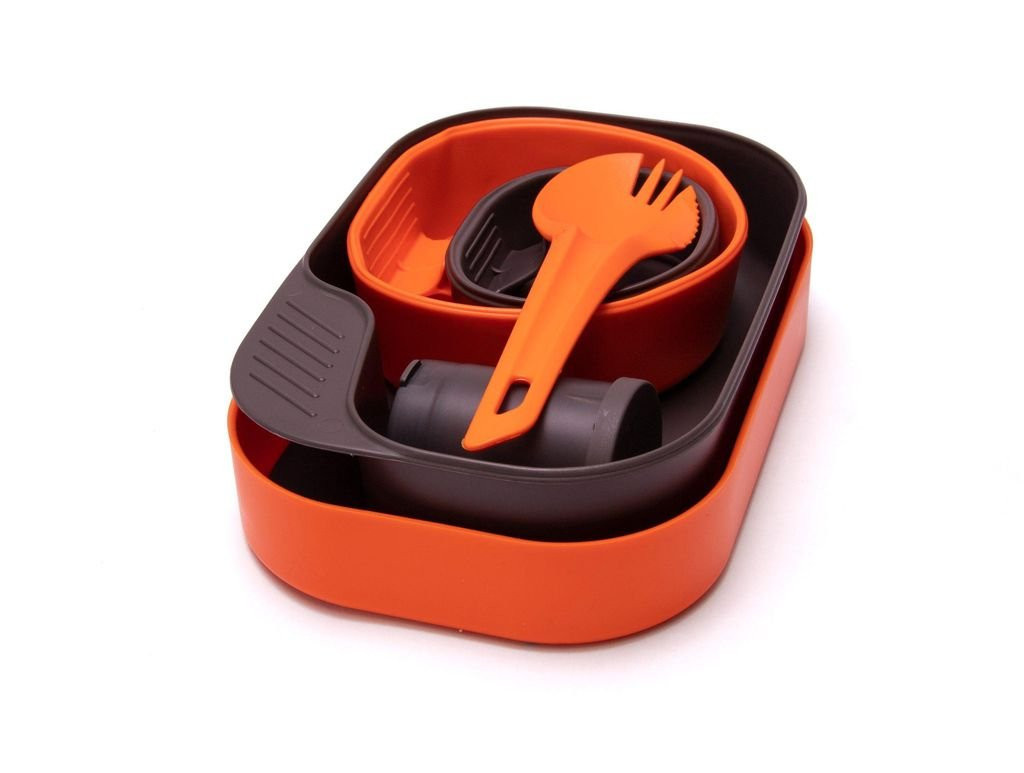 Lightweight and compact camping meal kit Wildo Camp-A-Box Complete - Orange