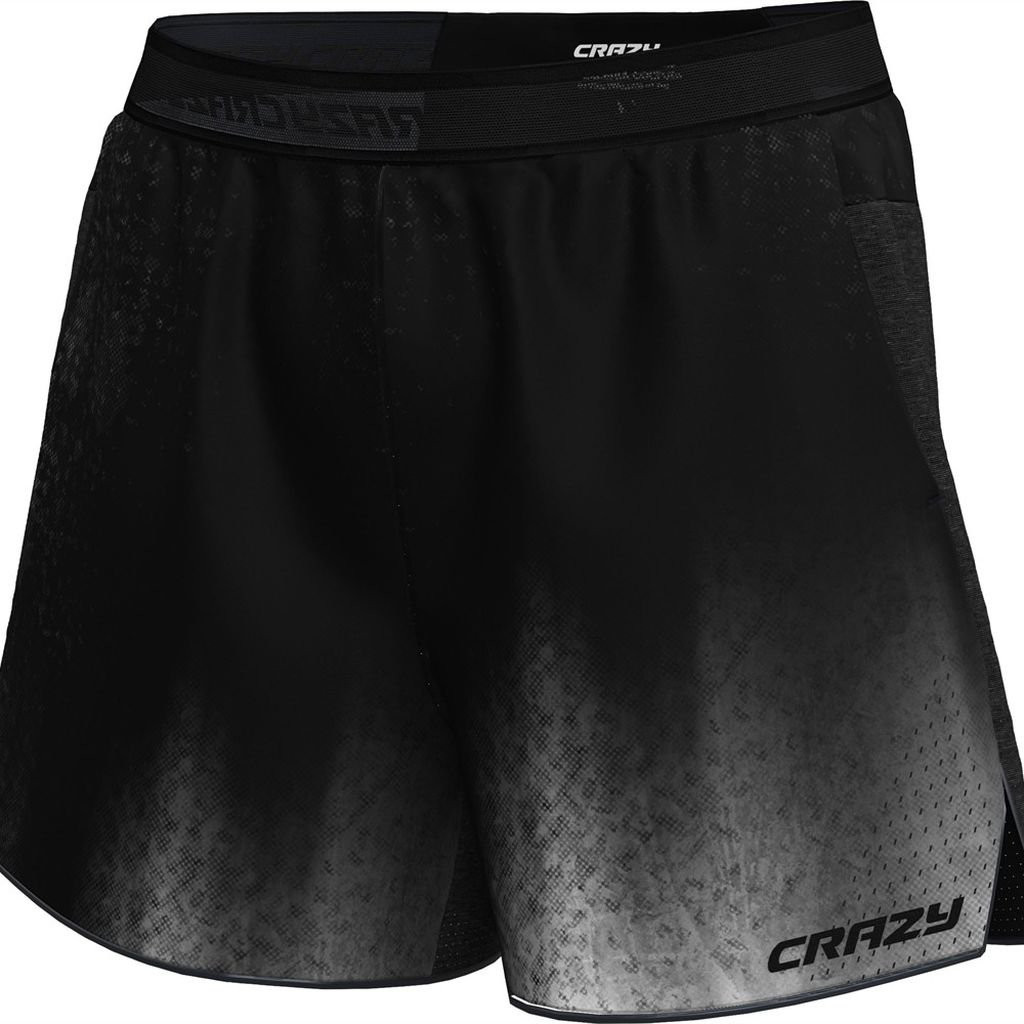 Short de trail ultraléger et respirant Crazy Short Storm Man - Noir/Blanc