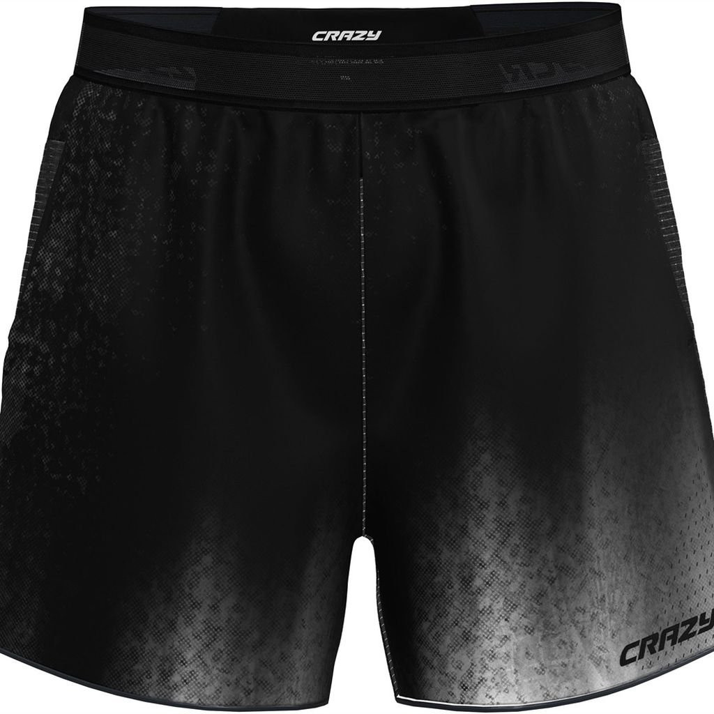 Short de trail ultraléger et respirant Crazy Short Storm Man - Noir/Blanc