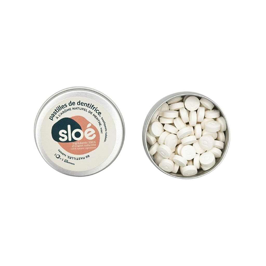 Sloé Toothpaste solid pastilles - Nomad with box - Mint