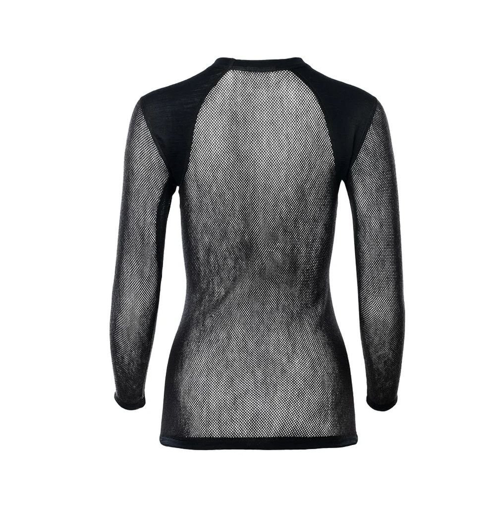 Sous-vêtement en laine mérinos Aclima WoolNet Light Crew Neck Woman - Jet Black