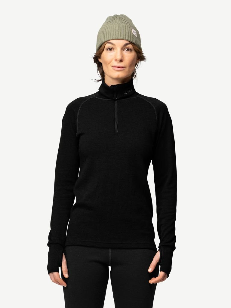 Devold Expedition Merino 235 Z.Neck Woman - Black