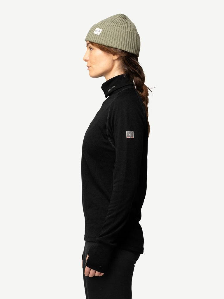 Devold Expedition Merino 235 Z.Neck Woman - Black