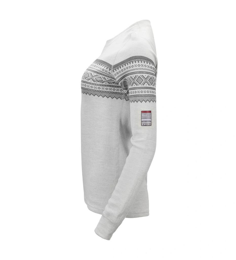 Merino wool thermal underwear Aclima Marius Crew Neck Woman -  Grafjell