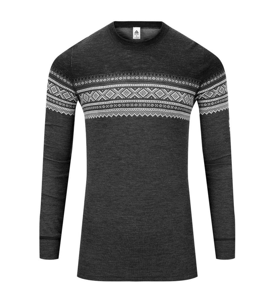 Sous vêtement thermique en laine mérinos Aclima Marius Crew Neck Man