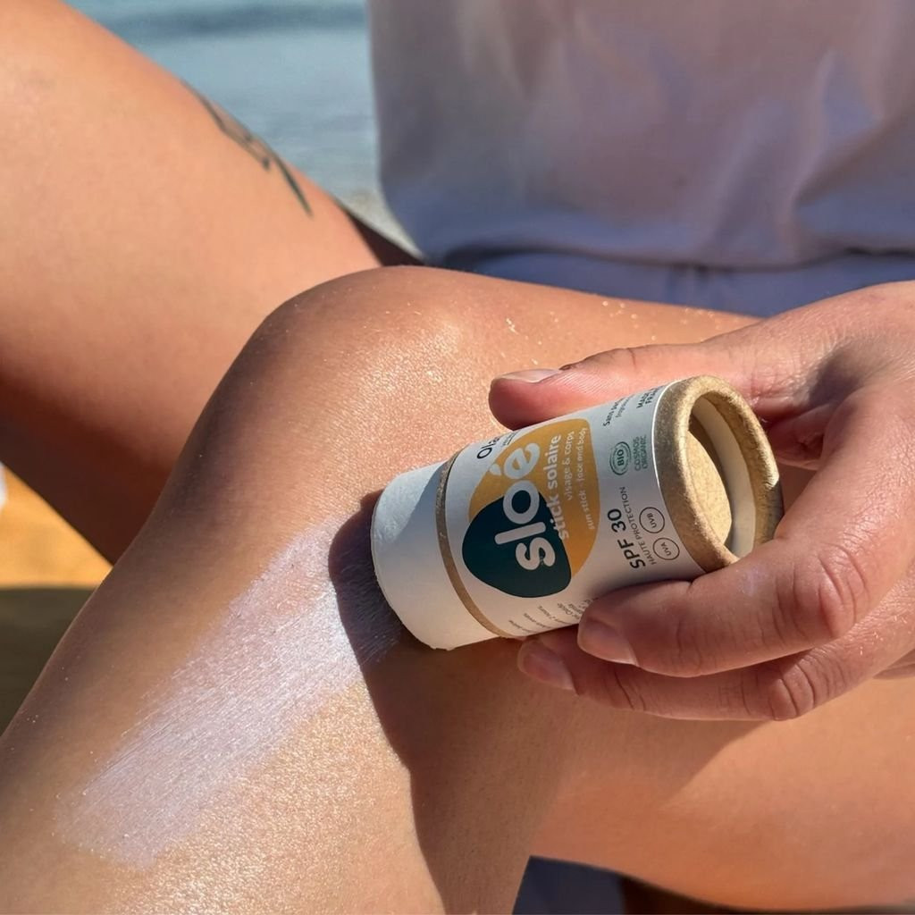 Environmentally-friendly sun protection Sloé Olan Organic Sun Stick
