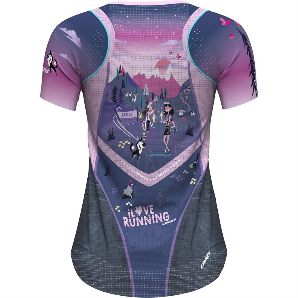 Crazy T-Shirt Voltage Woman - I Love Running