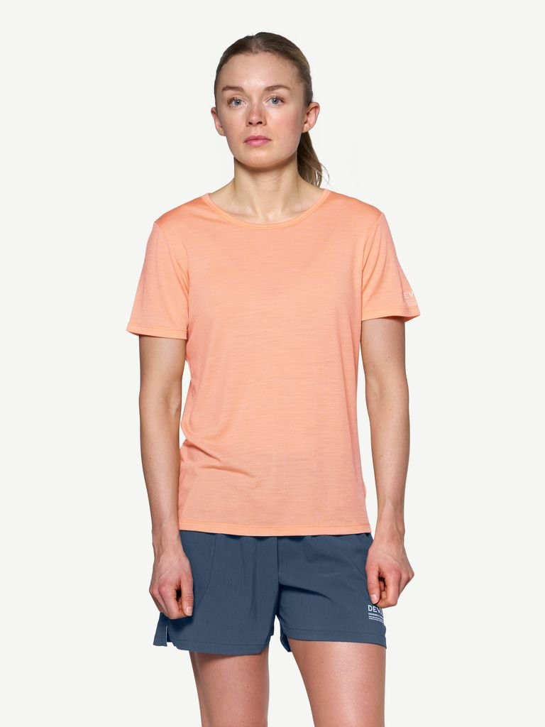 Lightweight merino wool T-shirt Devold Active Stamp Tee Woman - Sunrise