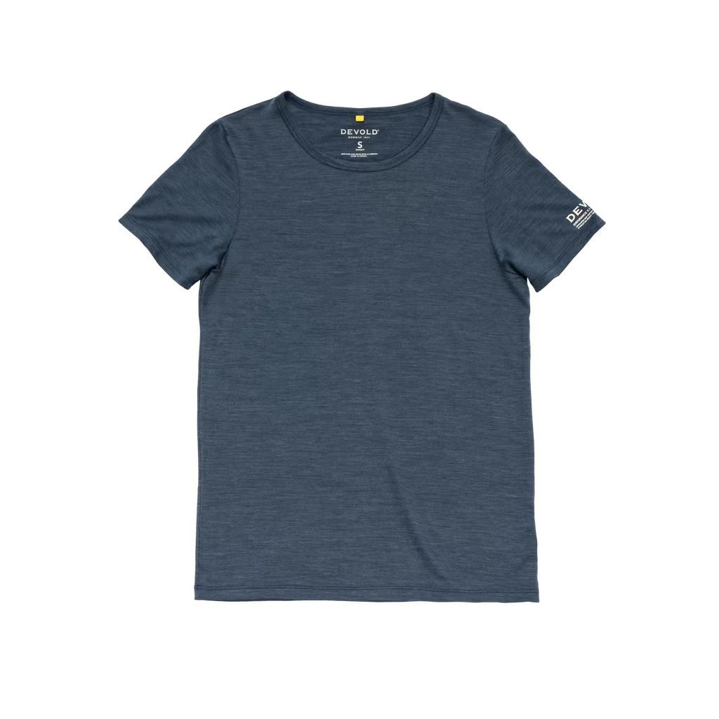 Lightweight merino wool T-shirt Devold Active Stamp Tee Woman - Night