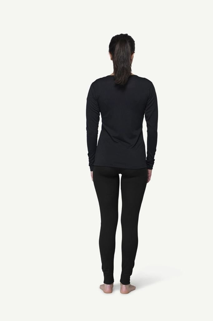 Fine 100% merino wool long-sleeved T-shirt Devold Breeze Merino 150 Shirt Woman - Noir/Black