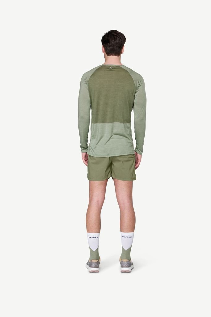 Very lightweight long-sleeved T-shirt  Devold Endurance Merino 130 Shirt Man - Vert Olive/Fog