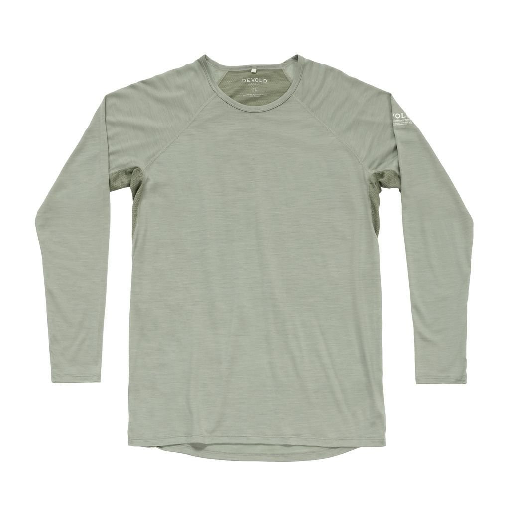 Very lightweight long-sleeved T-shirt  Devold Endurance Merino 130 Shirt Man - Vert Olive/Fog
