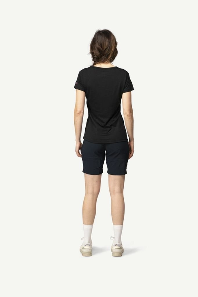 Short-sleeved T-shirt made from 100% merino wool Devold Breeze Merino 150 T-Shirt Woman - Noir/Black