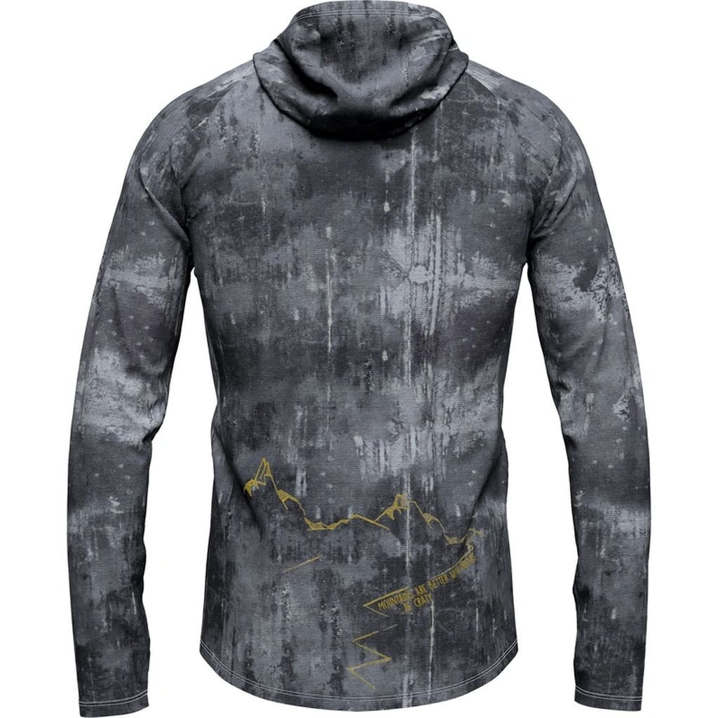 Ultra-lightweight and breathable long-sleeved T-shirt Crazy Sun Hoodie Man - Shadow