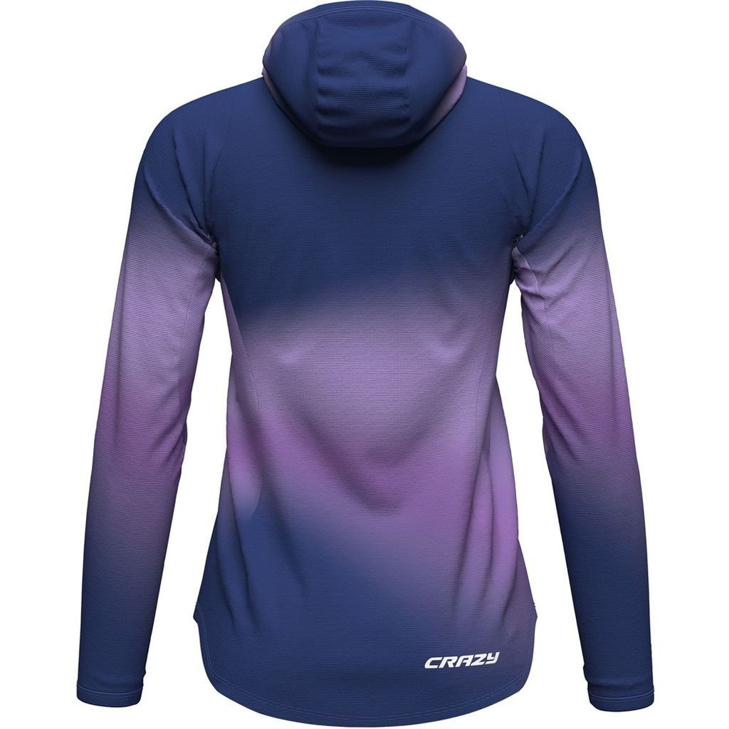 Ultra-lightweight and breathable long-sleeved T-shirt Crazy Sun Hoodie Woman - Aster