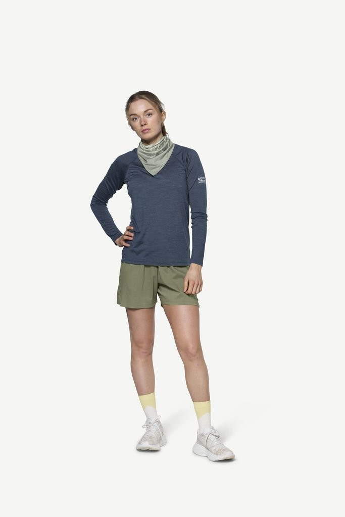 Very lightweight long-sleeved T-shirt Devold Endurance Merino 130 Shirt Woman - Night