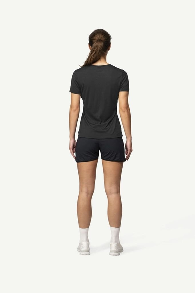 Lightweight t-shirt 70% merino wool Devold Active Tee Woman - Noir/Black