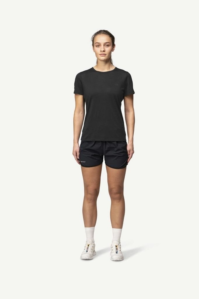 Lightweight t-shirt 70% merino wool Devold Active Tee Woman - Noir/Black