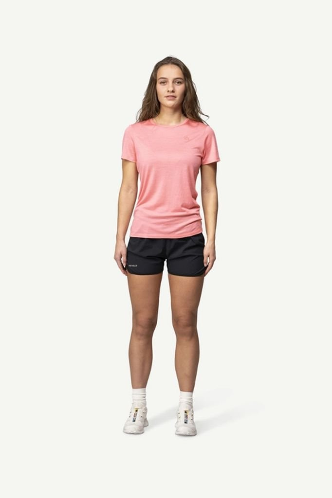 Lightweight t-shirt 70% merino wool Devold Active Tee Woman - Rose/Apricot