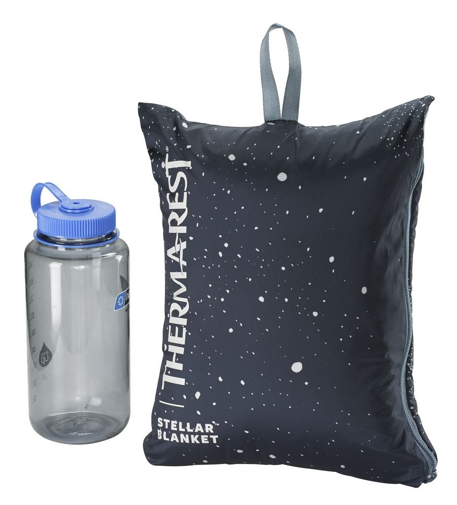 Thermarest Stellar Blanket-Blue, soft and comfortable 1-person camping comforter