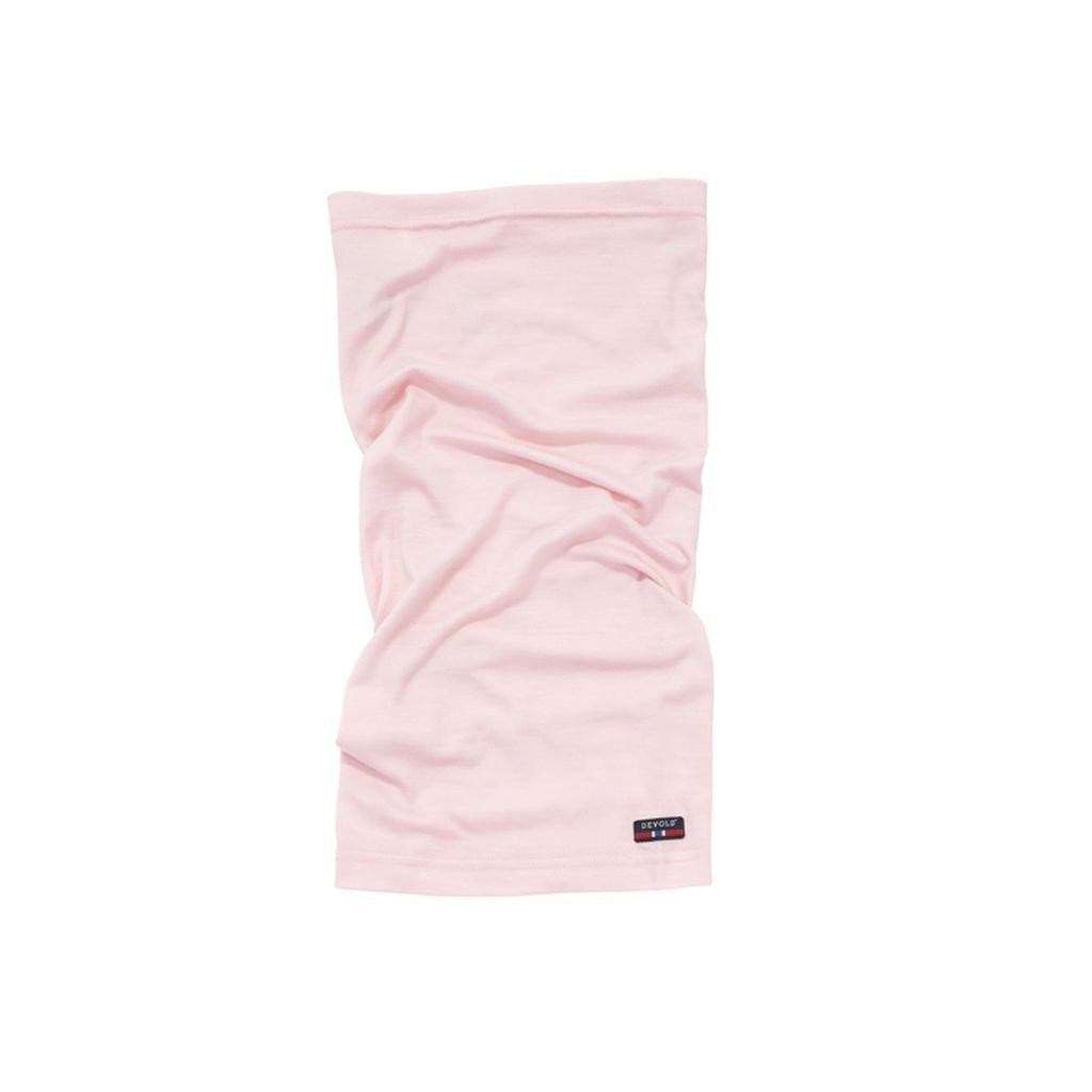 Thin, warm merino wool neck warmer Devold Breeze Merino 150 Headover - Rose