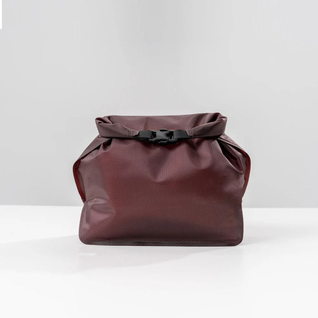 Ultra-light, waterproof toiletry bag,  Matador Flatpak Waterproof Toiletry Case - Bordeaux/Garnet