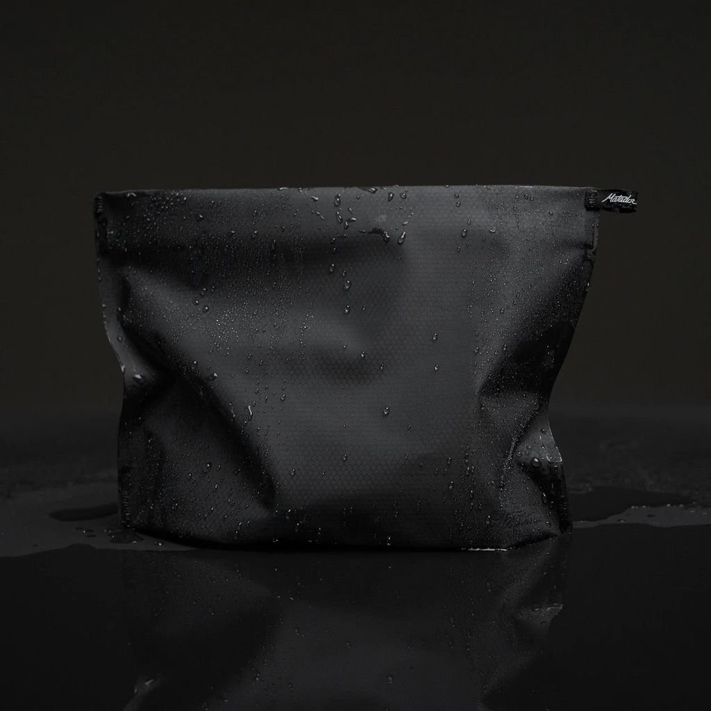Ultra-light waterproof toiletry bag Matador FlatPak Zipper Toiletry Case - Charbon /Charcoal
