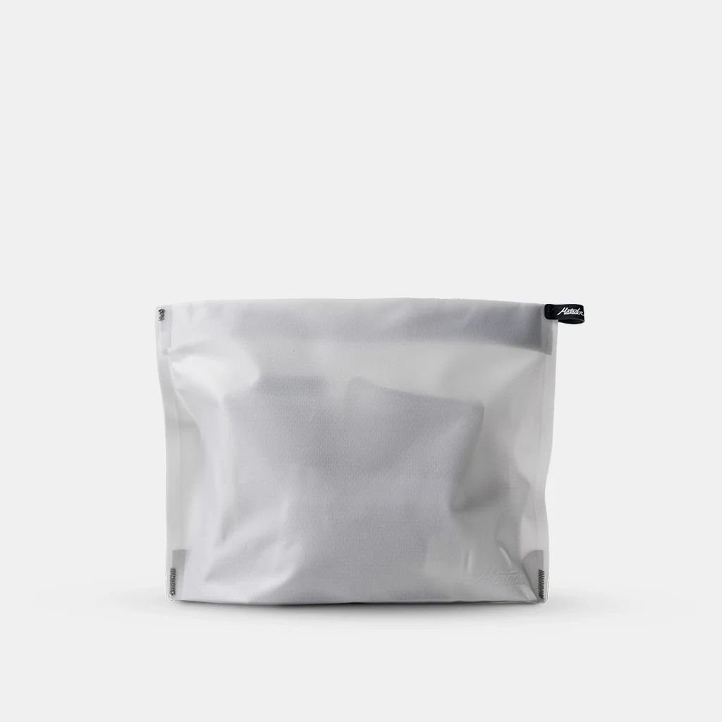 Ultra-light waterproof toiletry bag Matador FlatPak Zipper Toiletry Case - Gris clair/White