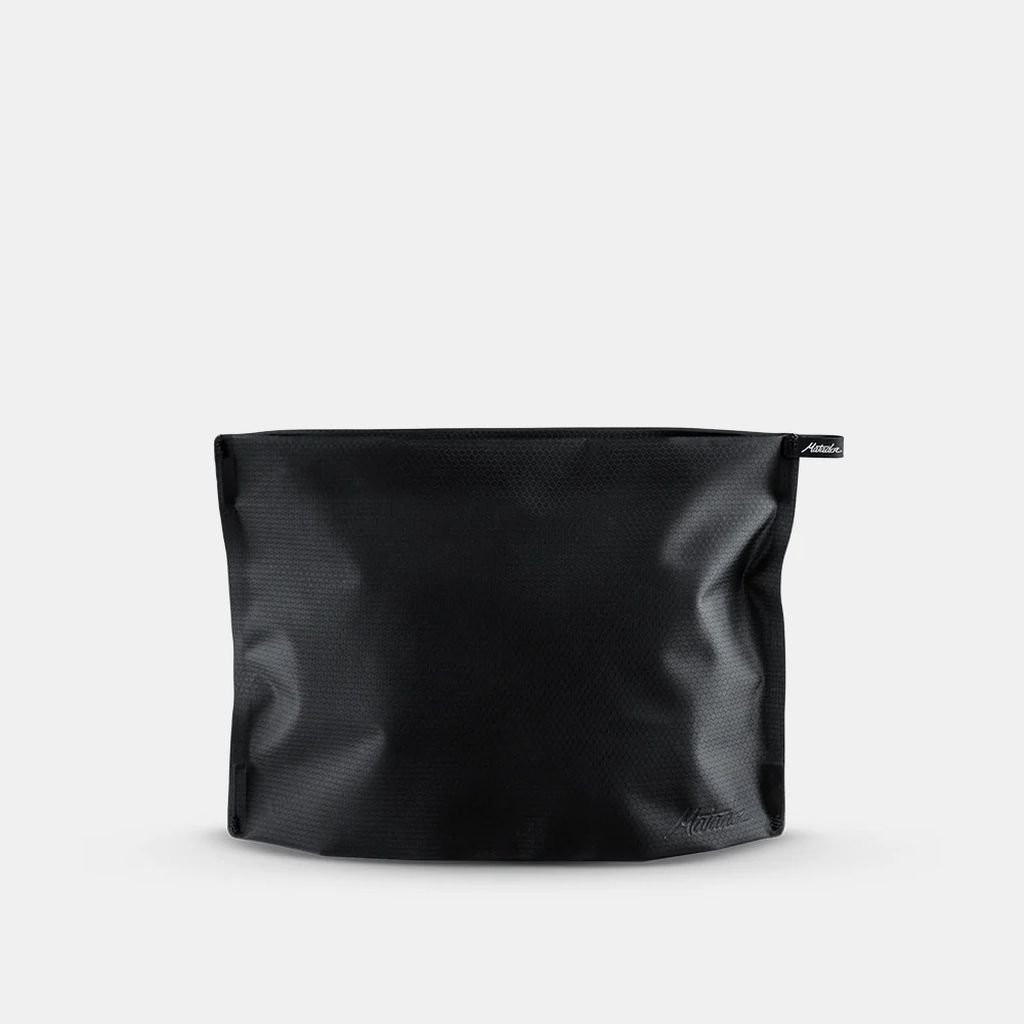 Ultra-light waterproof toiletry bag étanche Matador FlatPak Zipper Toiletry Case - Charbon /Charcoal