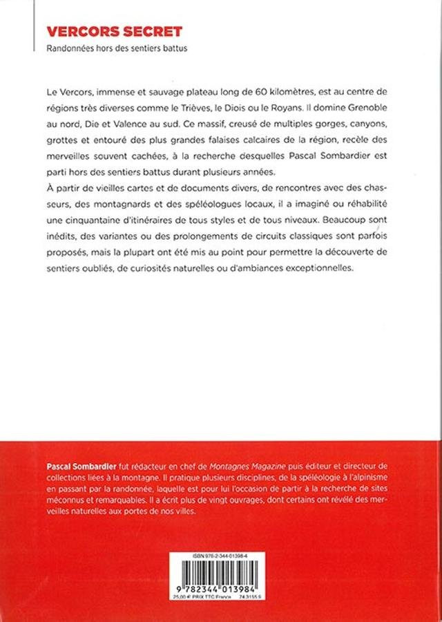 Vercors secret, randonnées hors des sentiers battus aux éditions Glénat.