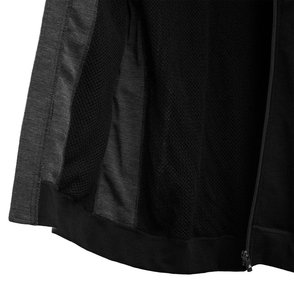 Merino wool zip-up jacket Aclima DoubleWool Jacket Man - Black
