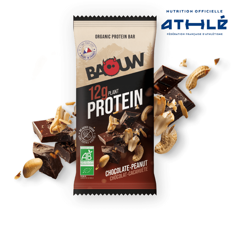 Baouw Barre protéinée Chocolat – Cacahuète